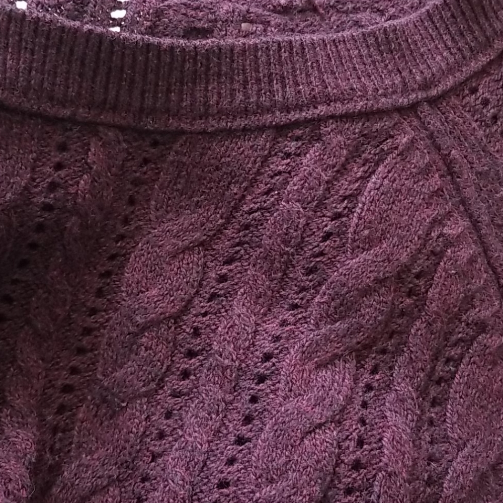 Wide neck sweater